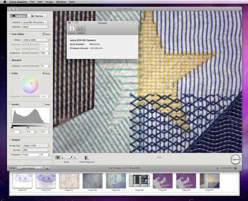 Phần mềm tạo ảnh hiển vi trên hệ điều hành Mac OS - Leica Acquire