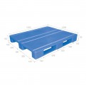 Pallet nhựa xanh P1210S4 – 1N (1200 x 1000 x 150 mm)
