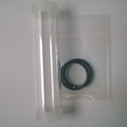 Ống chứa mẫu phân tích bằng thủy tinh và 2 vòng đệm chữ O.