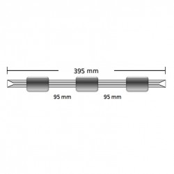 Ống nhu động PVC mini SCP Science 3 vòng kẹp (loe 2 đầu)