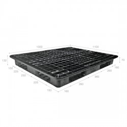 Pallet nhựa đen X1311D4 -2A (1300 x 1100 x 132 mm)