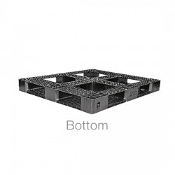 Pallet nhựa đen X1210D4 – 1A (1200 x 1000 x 120 mm)