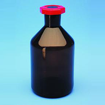 Chai đựng hóa chất, VOLAC, 500ml, nắp nhựa, size 24/20, màu nâu