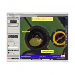Phần mềm chú thích thông tin ảnh Leica LAS Extended Annotation.