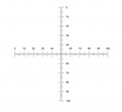 Trắc vi thị kính chữ thập NE18 5mm/0.05mm