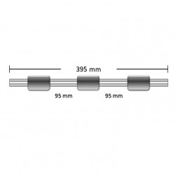 Ống nhu động PVC mini SCP Science 3 vòng kẹp (loại thông thường)
