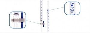 Buret với khóa PTFE