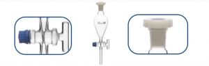Phễu chiết có nút nhựa và khóa PTFE
