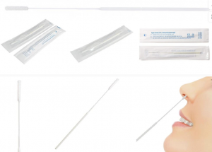 Que lấy mẫu dùng một lần (hầu họng/tỵ hầu, phủ sợi)
